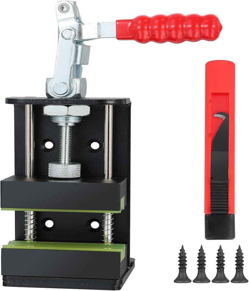 MistyBrew Golf Club Vise Clamp for Regripping – Heavy Duty Aluminum Vise with Non-Slip Jaws -Fits All Graphite & Steel Shafts - Image 1